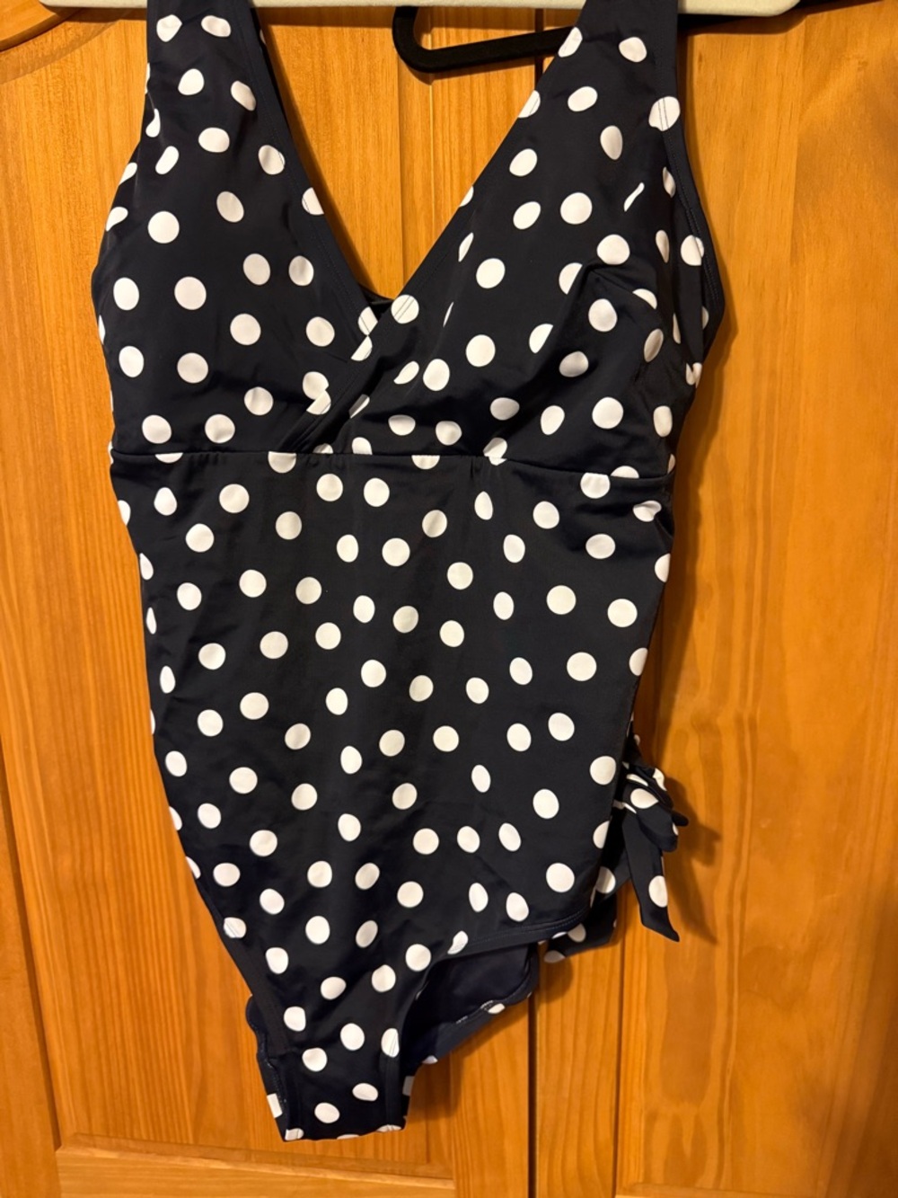 City Chic Polka Dot Swim Suit Size M - Plus 18